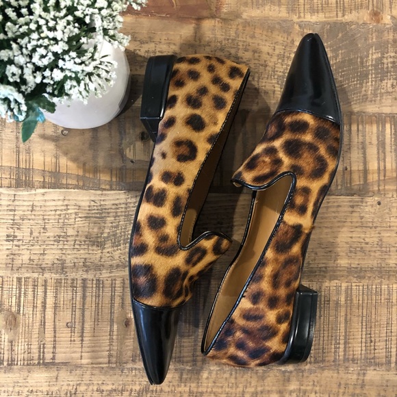 Nine West leopard leather & calf hair captoe flats - Picture 5 of 8